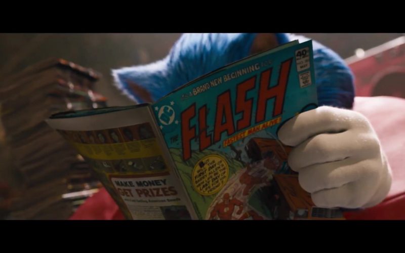 DC Flash Comic Book in Sonic the Hedgehog (2020)