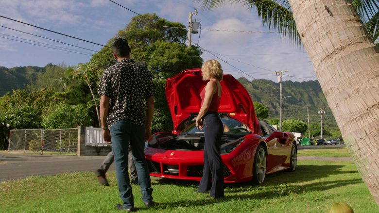 Ferrari Convertible Car Driven by Jay Hernandez as Thomas in Magnum P.I. Season 2 Episode 8 (10)