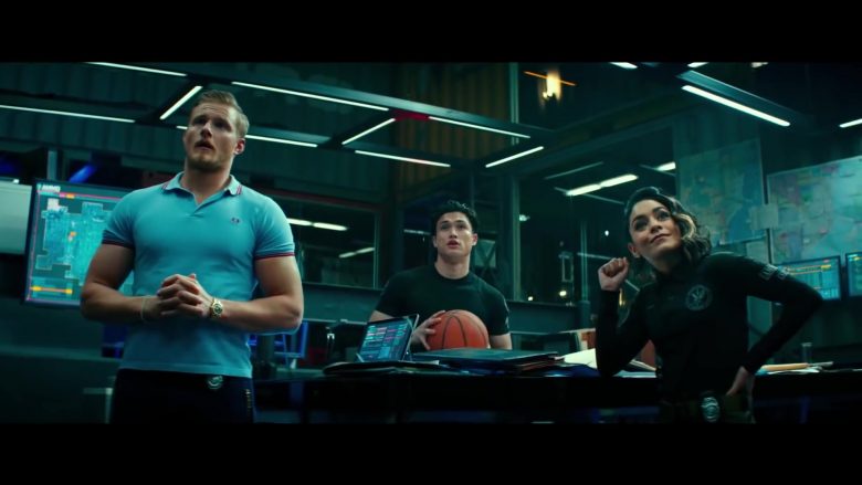 Fred Perry Blue Polo Shirt Worn by Alexander Ludwig in Bad Boys for Life Movie (1)