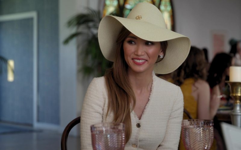 Gucci Wide Brim Hat Worn by Brenda Song as Madison Maxwell in Dollface Season 1 Episode 2 (1)