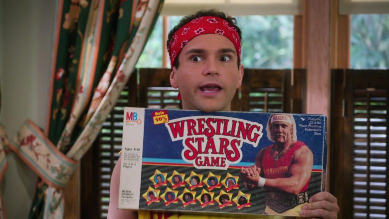 MB Wrestling Stars Board Game Held by Troy Gentile as Barry in The Goldbergs Season 7 Episode 7