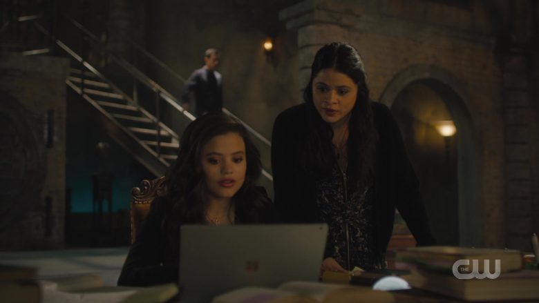 Microsoft Surface Laptop Used by Melonie Diaz as Mel and Sarah Jeffery as Maggie in Charmed Season 2 Episode 5 (2)