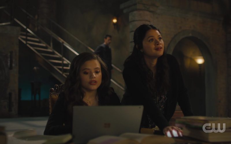 Microsoft Surface Laptop Used by Melonie Diaz as Mel and Sarah Jeffery as Maggie in Charmed Season 2 Episode 5 (3)