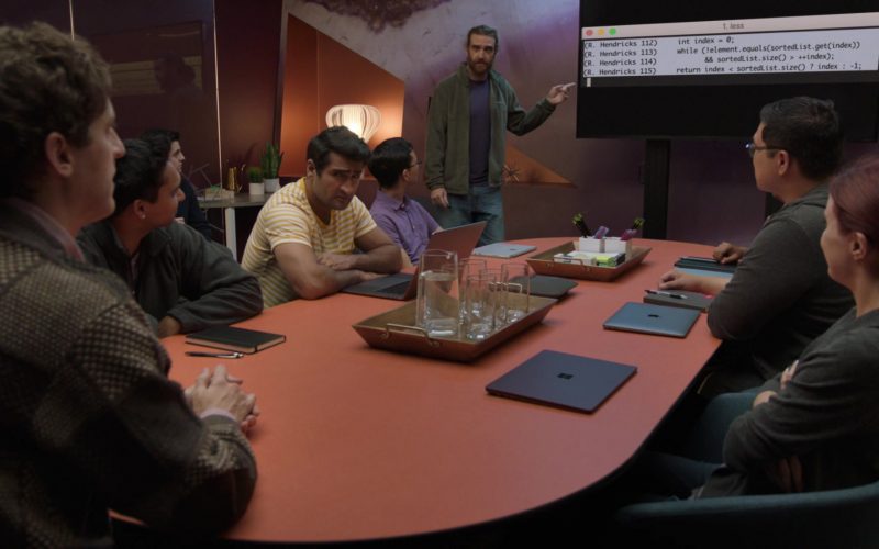 Microsoft Surface and Apple MacBook Laptops in Silicon Valley Season 6 Episode 4