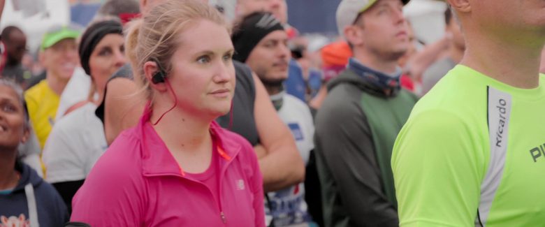 New Balance Pink Jacket Worn by Jillian Bell in Brittany Runs a Marathon (2019)