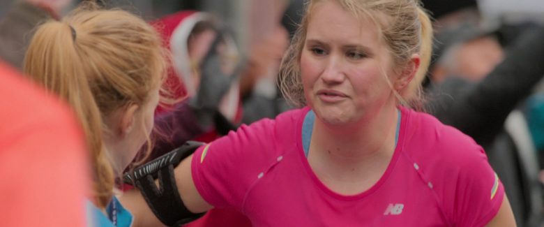 New Balance Pink T-Shirt Worn by Jillian Bell in Brittany Runs a Marathon (3)