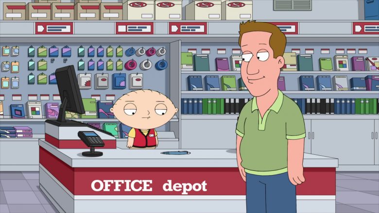 Office Depot Store in Family Guy Season 18 Episode 5 Cat Fight (1)