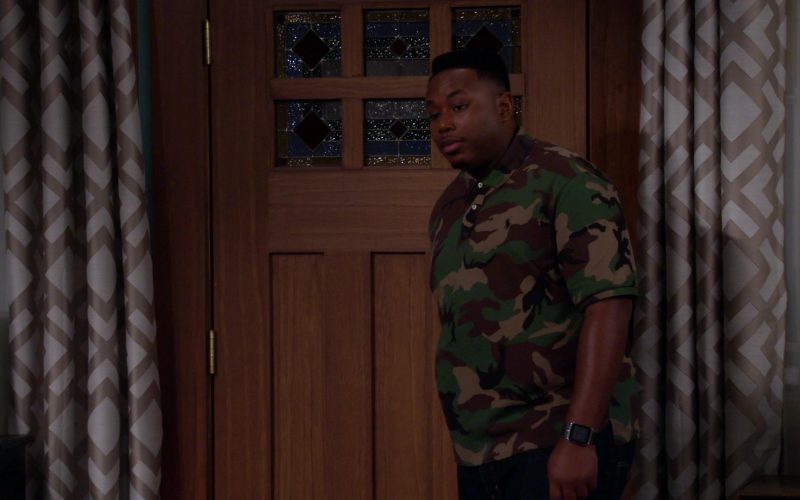 Polo Ralph Lauren Camouflage Shirt Worn by Marcel Spears Jr. in The Neighborhood Season 2 Episode 8