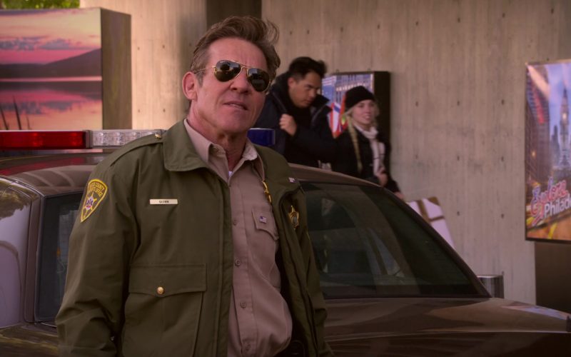 Ray-Ban Aviator Sunglasses Worn by Dennis Quaid as Don Quinn in Merry Happy Whatever Season 1 Episode 8 (2)