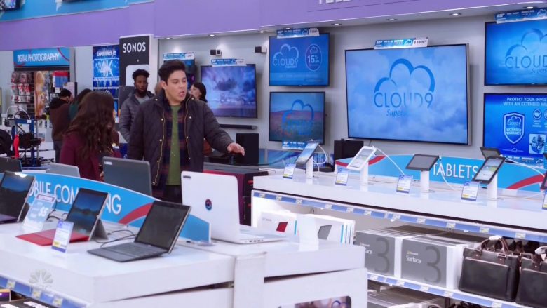 Sonos and Microsoft Surface 3 in Superstore Season 5 Episode 9