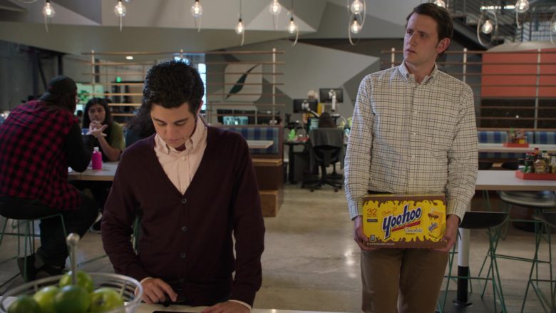 Yoo-hoo Drinks Held by Zach Woods as Jared in Silicon Valley Season 6 Episode 4 (1)