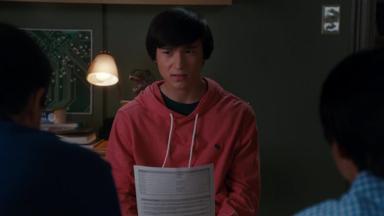 Abercrombie & Fitch Pink Hoodie For Men in Fresh Off the Boat Season 6 Episode 10 Jessica Town (1)