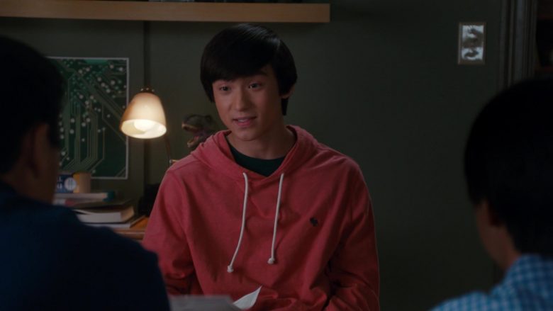 Abercrombie & Fitch Pink Hoodie For Men in Fresh Off the Boat Season 6 Episode 10 Jessica Town (2)