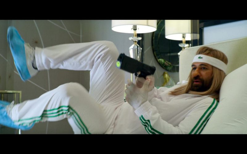 Adidas White Tracksuit and Lacoste Headband Worn by Manuel Garcia-Rulfo in 6 Underground (1)