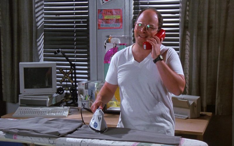 Apple Computer Used by Jason Alexander as George Costanza in Seinfeld Season 8 Episode 4 The Little Kicks