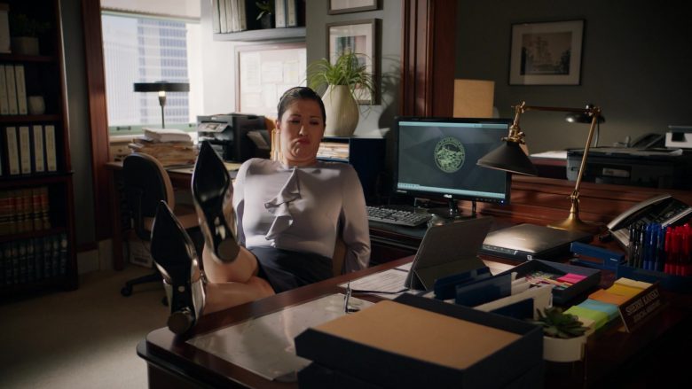 Asus Monitor Used by Ruthie Ann Miles as Sherri Kansky in All Rise Season 1 Episode 10 (1)