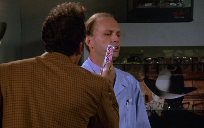 Baby Ruth Chocolate Bar Held by Michael Richards as Cosmo Kramer in Seinfeld Season 5 Episode 3