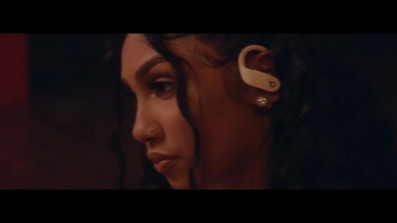 Beats by Dr. Dre Powerbeats3 Wireless White In-Ear Headphones Used by Queen Naija in Good Morning Text (1)
