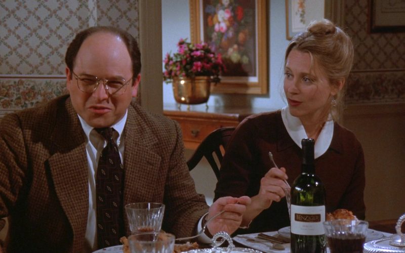 Benziger Wine Enjoyed by Jason Alexander as George Costanza and Heidi Swedberg as Susan Ross in Seinfeld Season 7 (1)