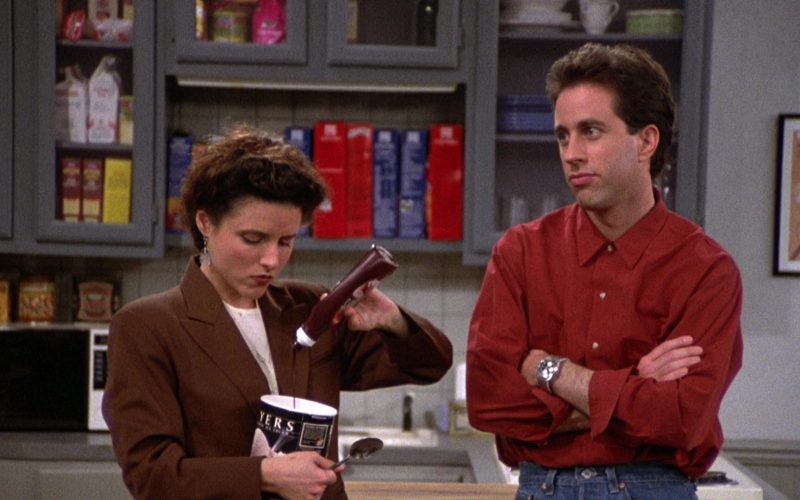 Breyers Ice Cream Enjoyed by Julia Louis-Dreyfus as Elaine Benes in Seinfeld Season 2 Episode 6 (1)
