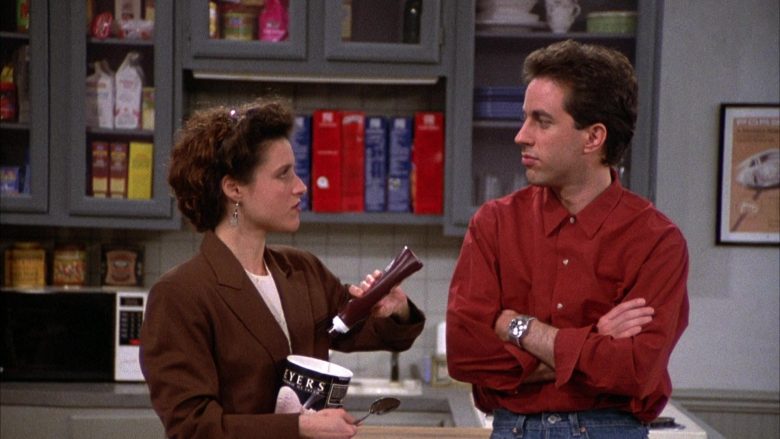 Breyers Ice Cream Enjoyed by Julia Louis-Dreyfus as Elaine Benes in Seinfeld Season 2 Episode 6 (2)