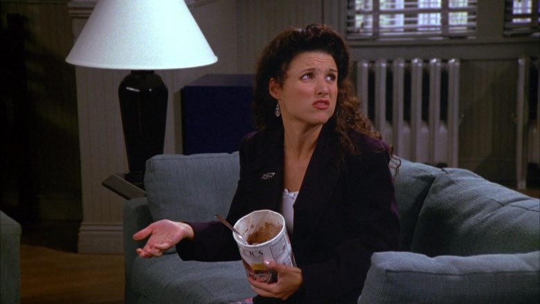 Breyers Ice Cream Enjoyed by Julia Louis-Dreyfus as Elaine Benes in Seinfeld Season 5 Episode 4 (3)