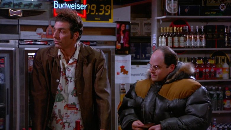 Budweiser Beer Neon Sign in Seinfeld Season 5 Episode 13 The Dinner Party (2)