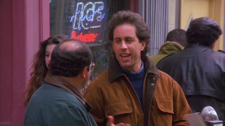 Budweiser Ice Beer Sign in Seinfeld Season 6 Episode 12 The Label Maker (1)