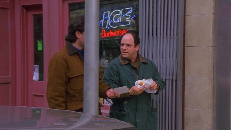 Budweiser Ice Beer Sign in Seinfeld Season 6 Episode 12 The Label Maker (4)