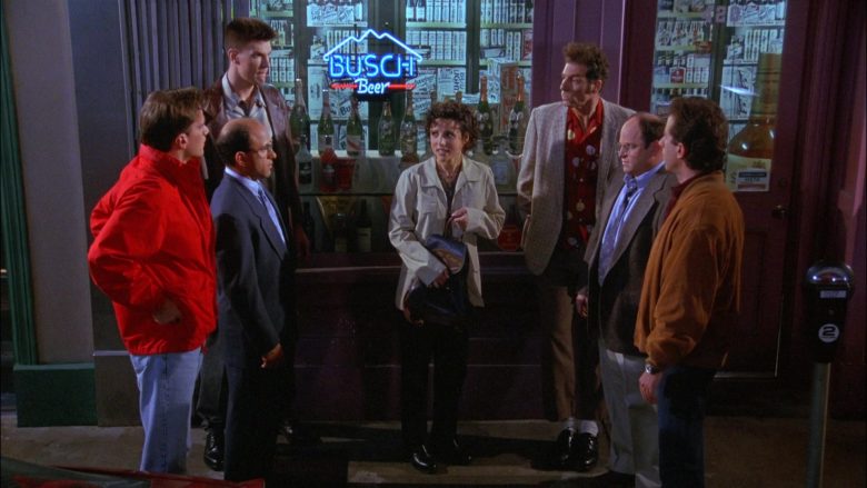 Busch Beer Neon Sign in Seinfeld Season 8 Episode 3 The Bizarro Jerry