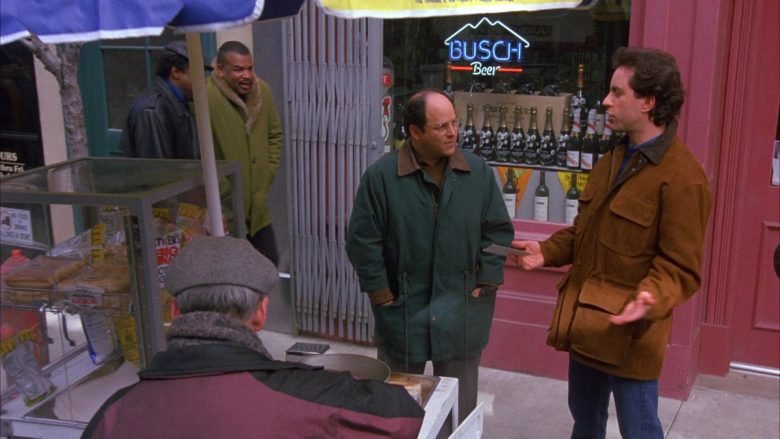 Busch Beer Sign in Seinfeld Season 6 Episode 12 The Label Maker