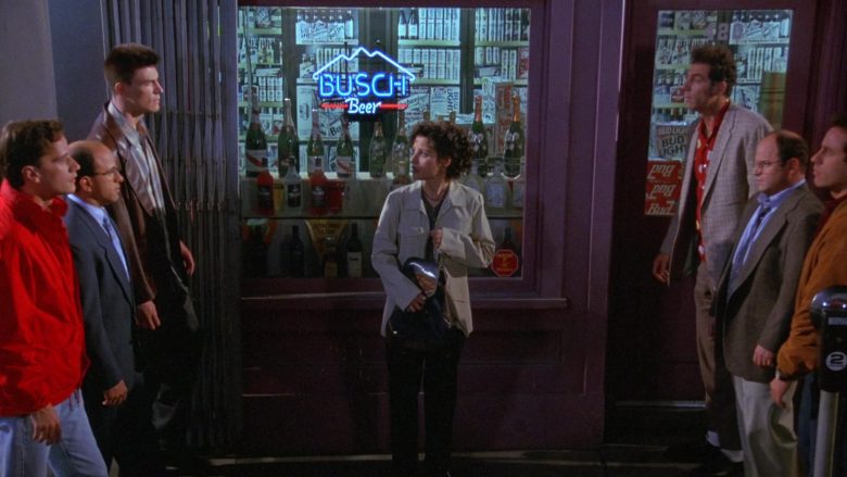 Busch Beer Sign in Seinfeld Season 9 Episode 21 The Chronicle (1)