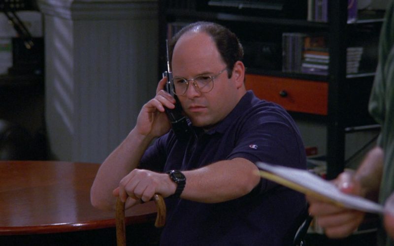 Champion Polo Shirt Worn by Jason Alexander as George Costanza in Seinfeld Season 9 Episode 1 The Butter Shave (1)