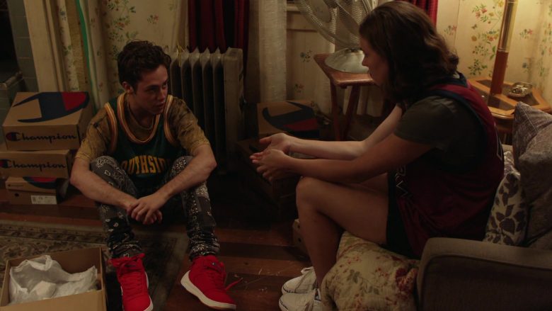 Champion Red Shoes For Men Worn by Ethan Cutkosky as Carl Gallagher in Shameless Season 10 Episode 5 Sparky