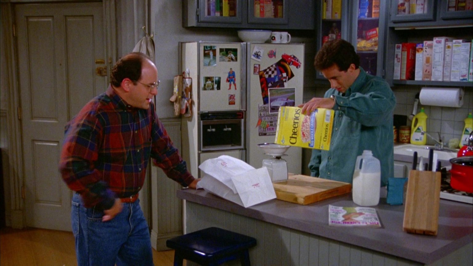Cheerios Cereal Held By Jerry Seinfeld In Seinfeld Season 5 Episode 7
