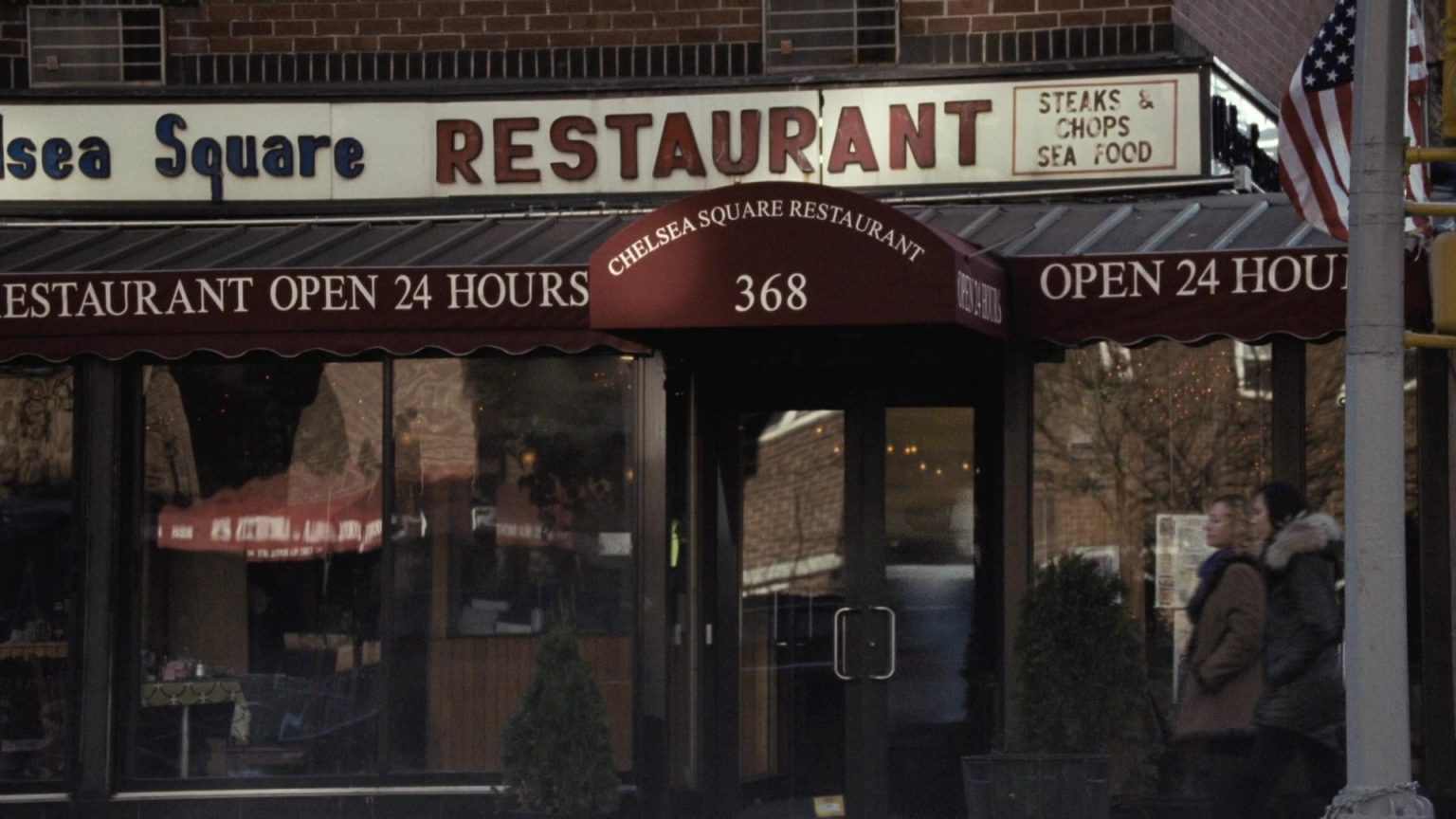 Chelsea Square Restaurant In Succession Season 1 Episode 6 "Which Side