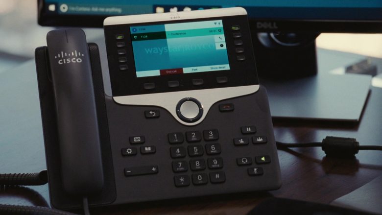 Cisco Phone Used by Jeremy Strong as Kendall Roy in Succession Season 1 Episode 3 Lifeboats (2)