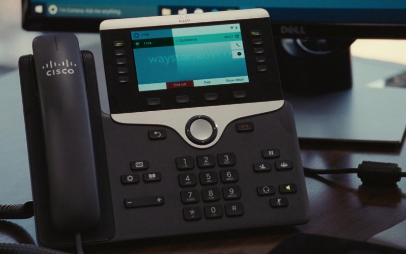 Cisco Phone Used by Jeremy Strong as Kendall Roy in Succession Season 1 Episode 3 Lifeboats (2)