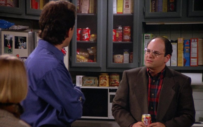 Coca-Cola Can Held by Jason Alexander as George Costanza in Seinfeld Season 4 Episode 7