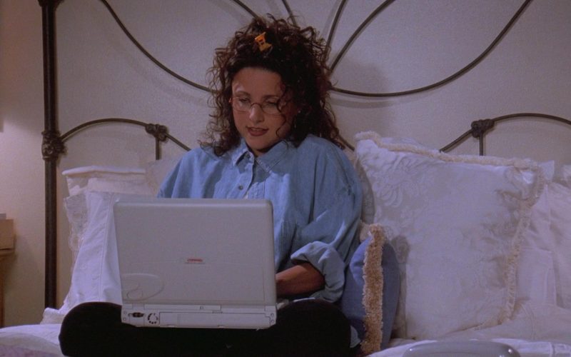 Compaq Laptop Used by Julia Louis-Dreyfus as Elaine Benes in Seinfeld Season 7 Episode 1 "The Engagement" (1995)