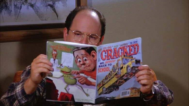 Cracked Comics Held by Jason Alexander as George Costanza in Seinfeld Season 6 Episode 5