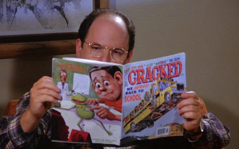 Cracked Comics Held by Jason Alexander as George Costanza in Seinfeld Season 6 Episode 5