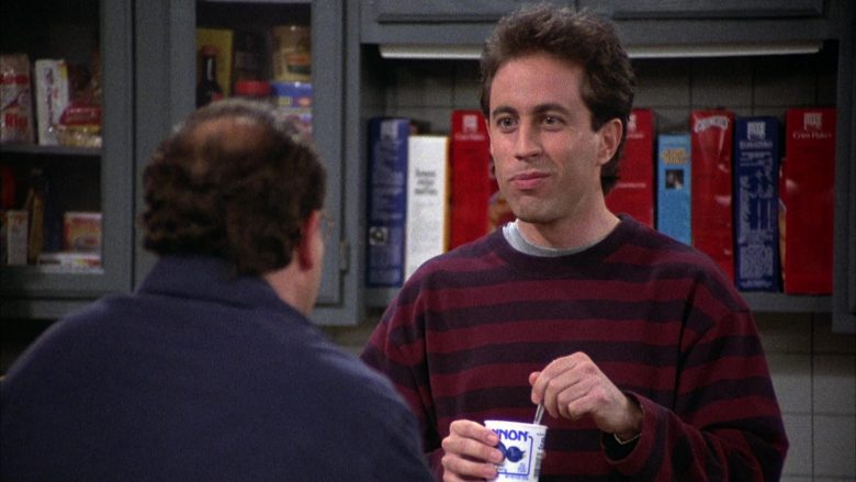 Dannon Yogurt Enjoyed by Jerry Seinfeld in Seinfeld Season 2 Episode 1 (2)