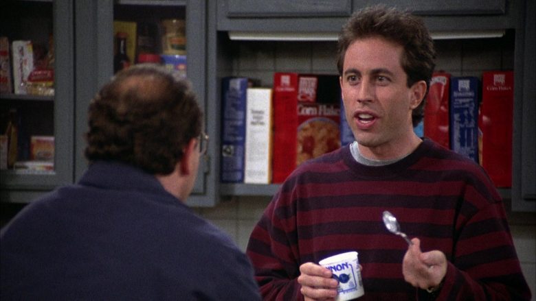 Dannon Yogurt Enjoyed by Jerry Seinfeld in Seinfeld Season 2 Episode 1 (3)