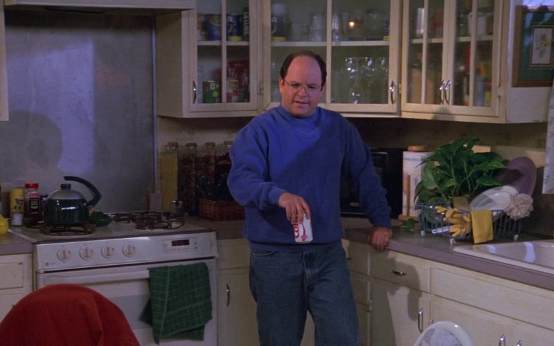 Diet Coke Enjoyed by Jason Alexander as George Costanza in Seinfeld Season 9 Episode 5 The Junk Mail