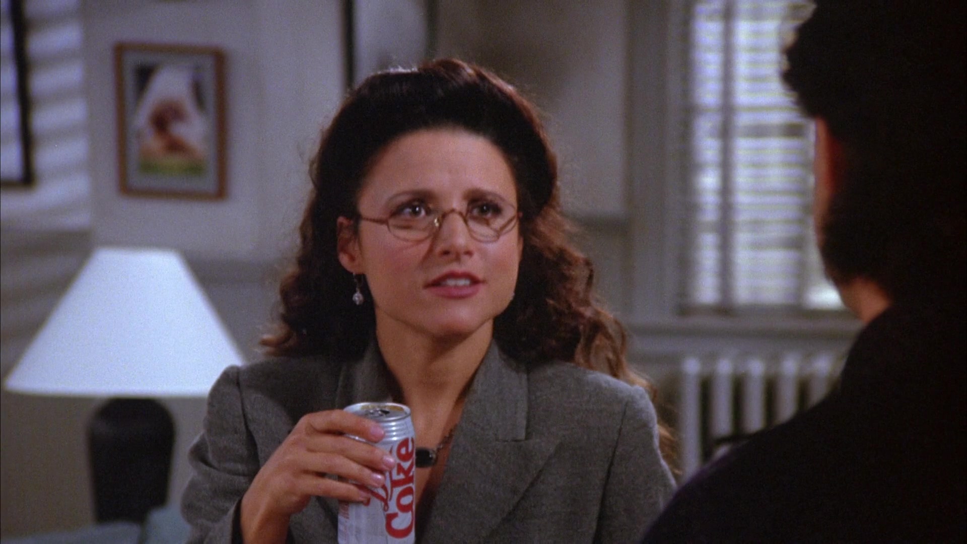 Diet Coke Soda Enjoyed by Julia Louis-Dreyfus as Elaine Benes in Seinfeld S...