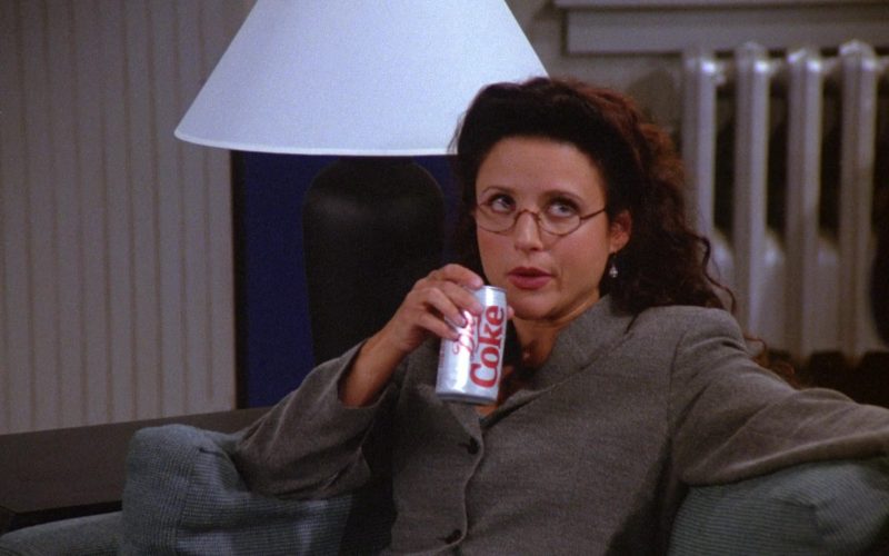 Diet Coke Soda Enjoyed by Julia Louis-Dreyfus as Elaine Benes in Seinfeld Season 6 Episode 6 (3)