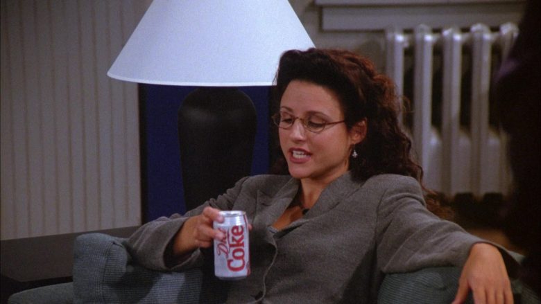 Diet Coke Soda Enjoyed by Julia Louis-Dreyfus as Elaine Benes in Seinfeld Season 6 Episode 6 (4)