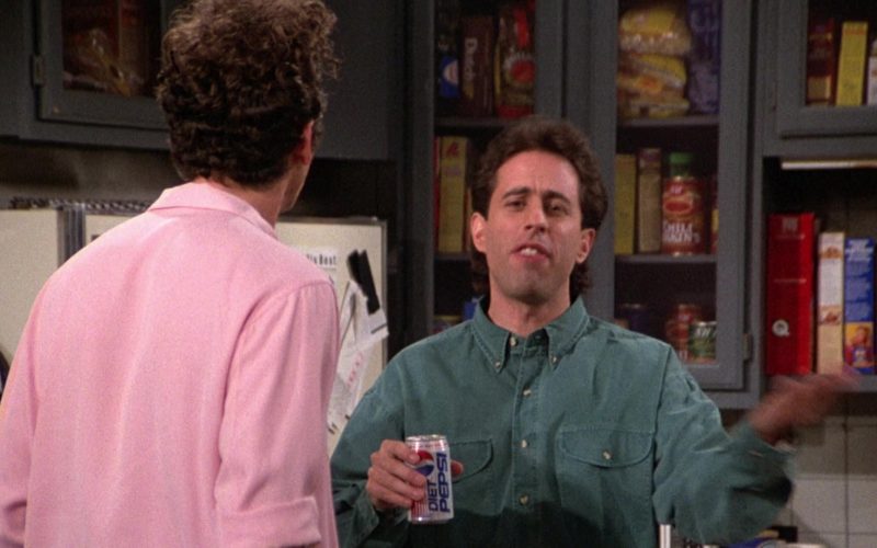 Diet Pepsi Soda Enjoyed by Jerry Seinfeld in Seinfeld Season 3 Episode 14 (2)