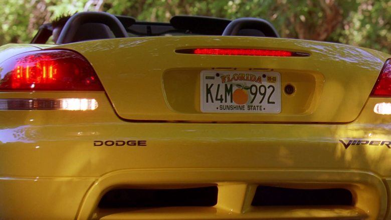 Dodge Viper SRT-10 Convertible Yellow Sports Car in 2 Fast 2 Furious (1)